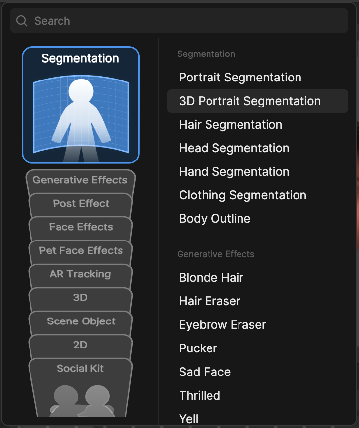 add segmentation object