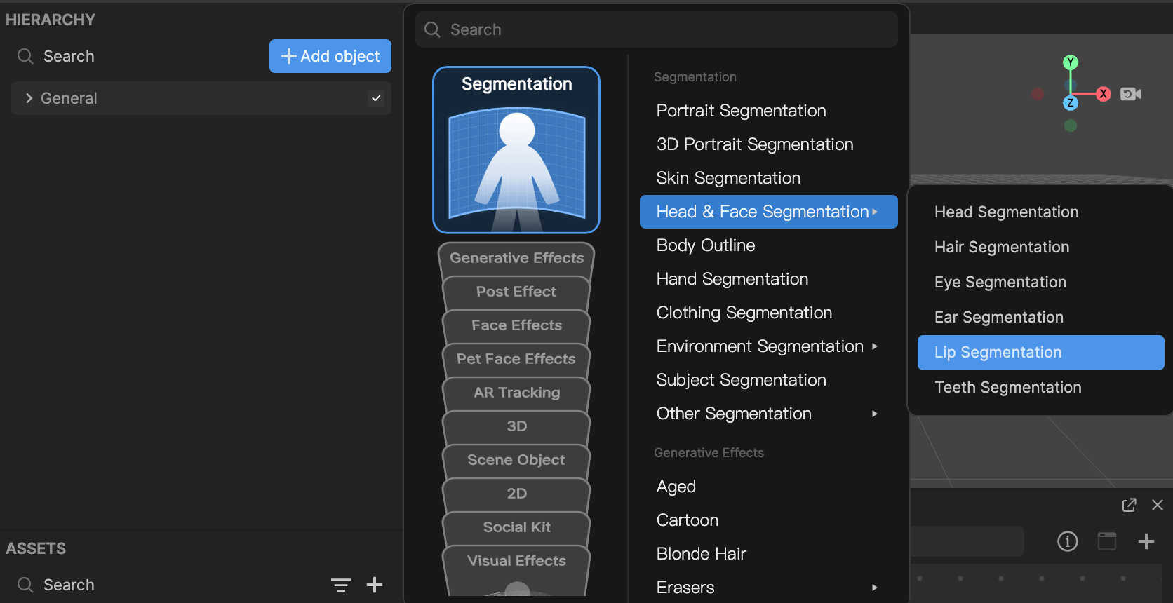 add segmentation object