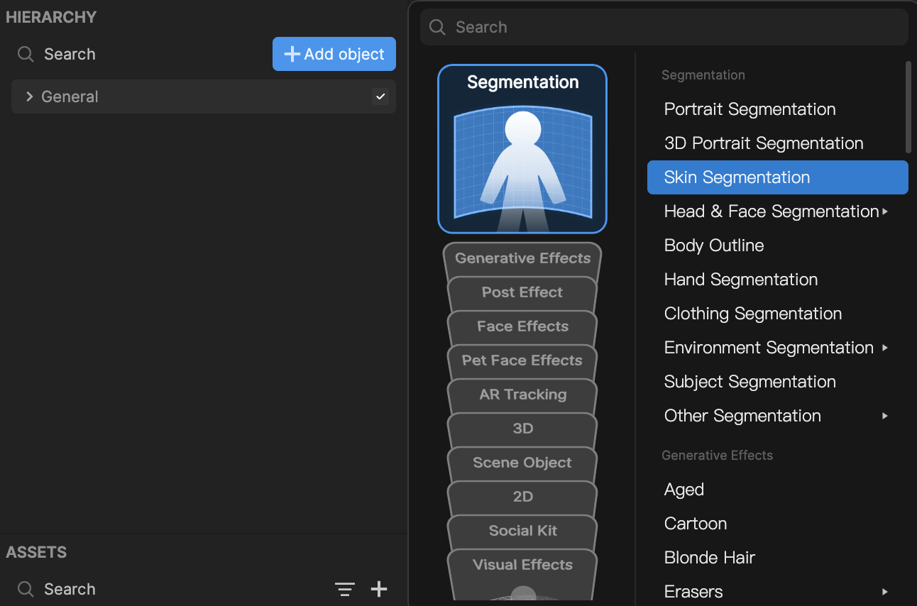 add segmentation object