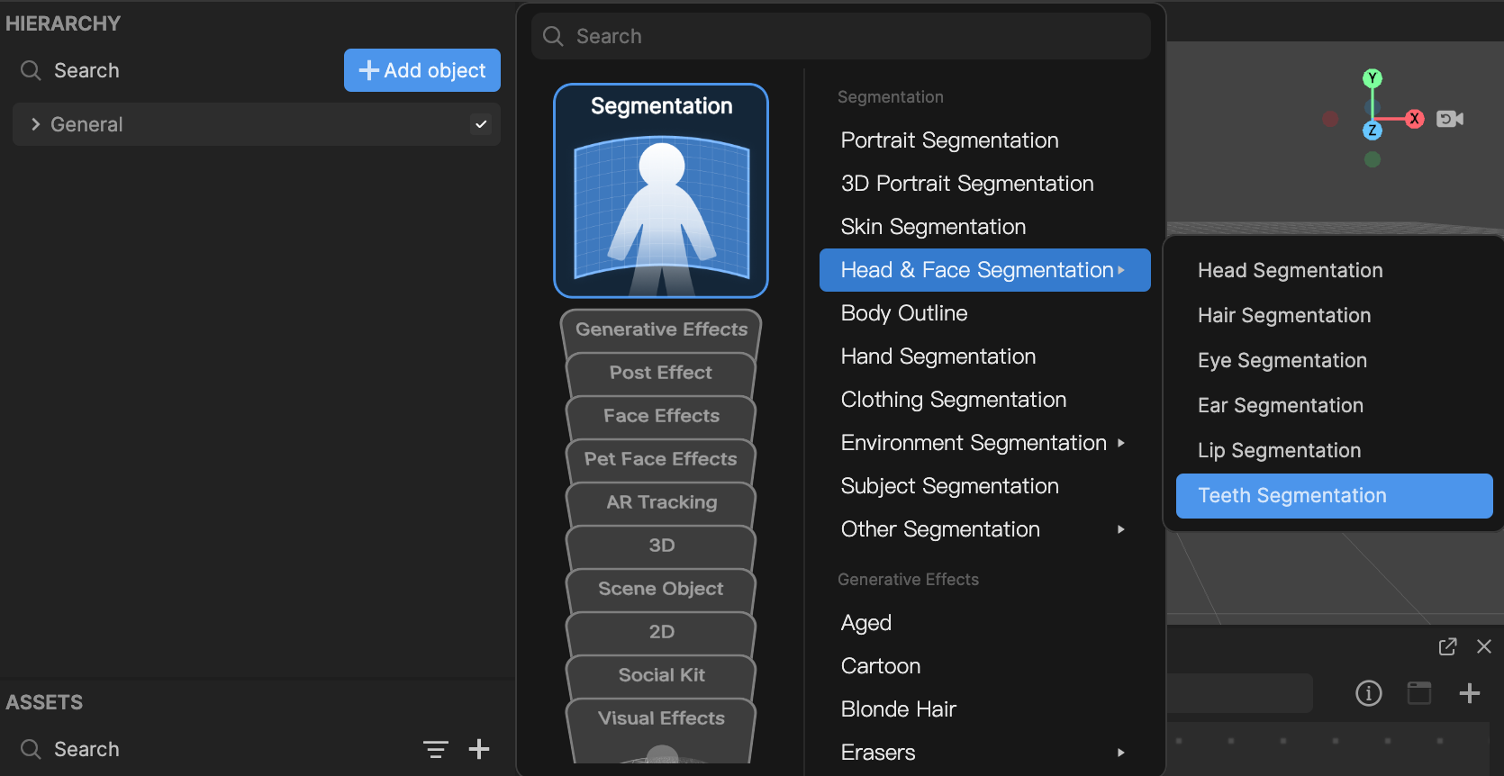 add segmentation object