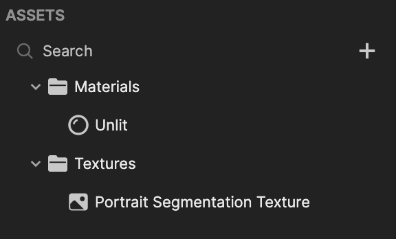 segmentation assets panel