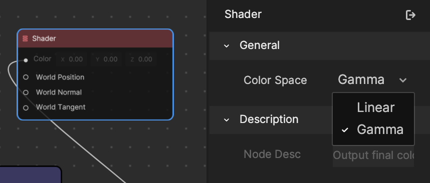 configure material noder