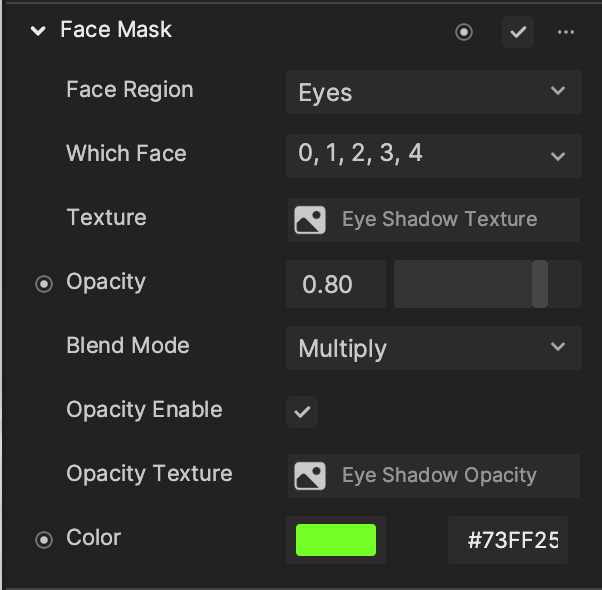 face mask properties