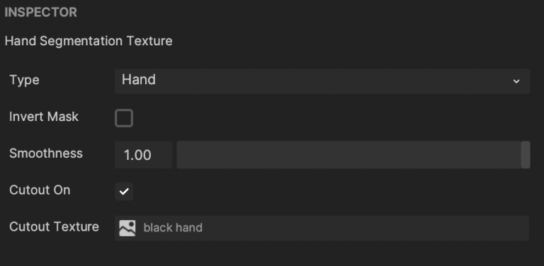 hand segmentation texture properties