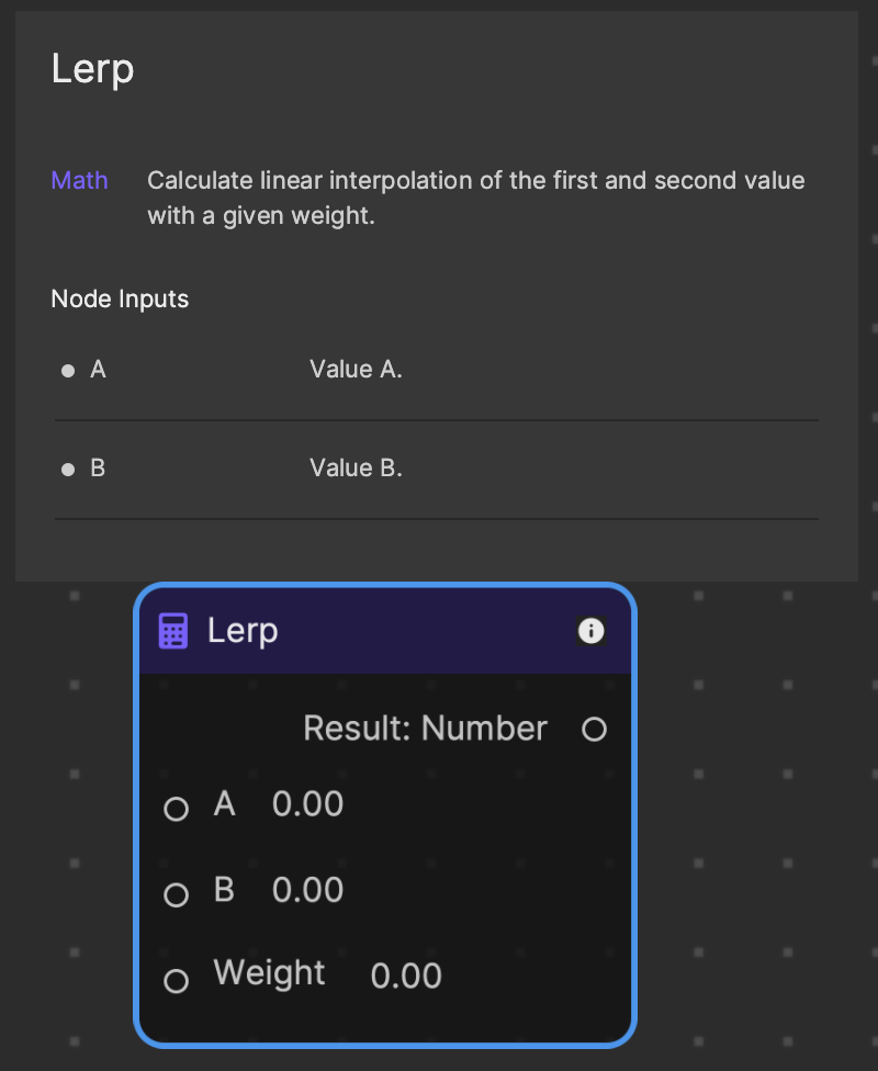 lerp material node