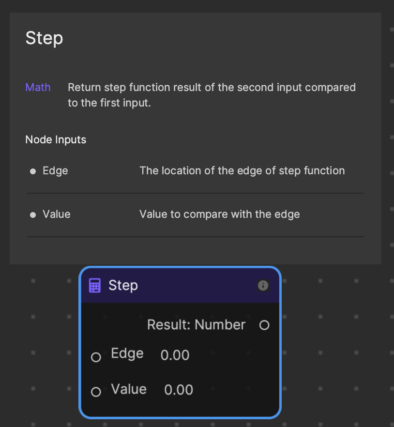 step material node