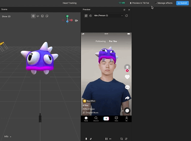 preview in TikTok