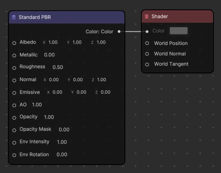 standard pbr node