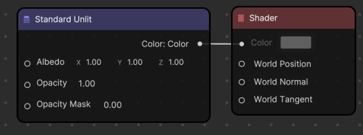 standard unlit node