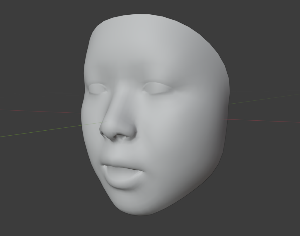 3d face mask model