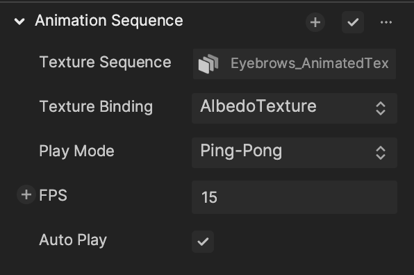 animation sequence component