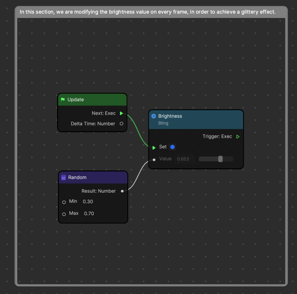 change the value of the brightness node