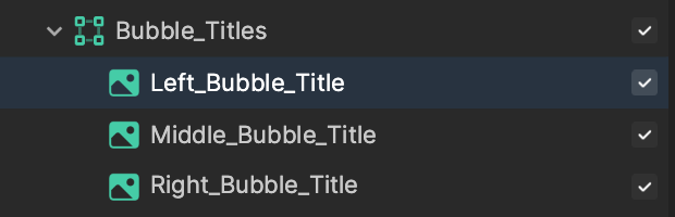 bubble titles