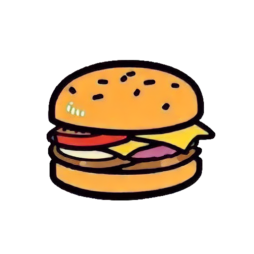 cheeseburger doodle