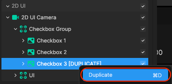 duplicate checkbox