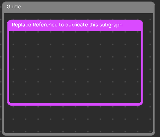 replace reference to duplicate subgraph