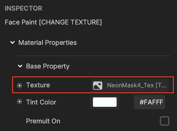 face paint texture