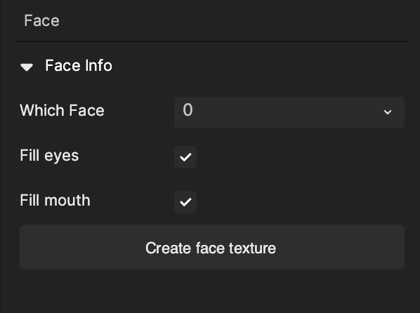 face swap face component