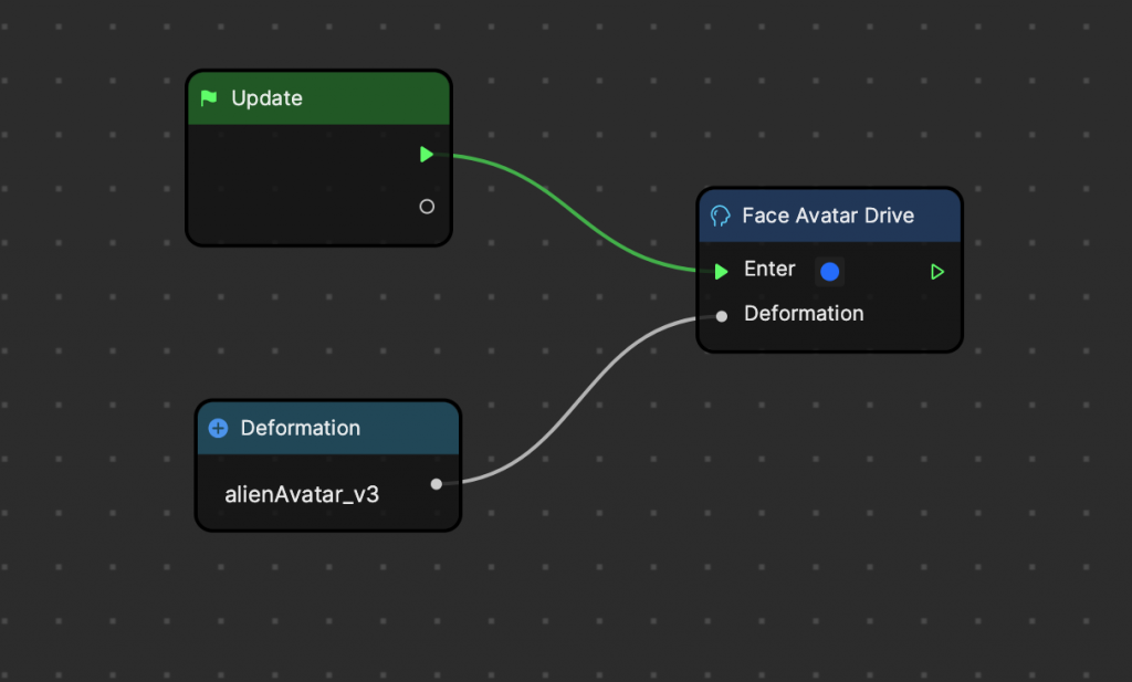 face avatar drive node setup