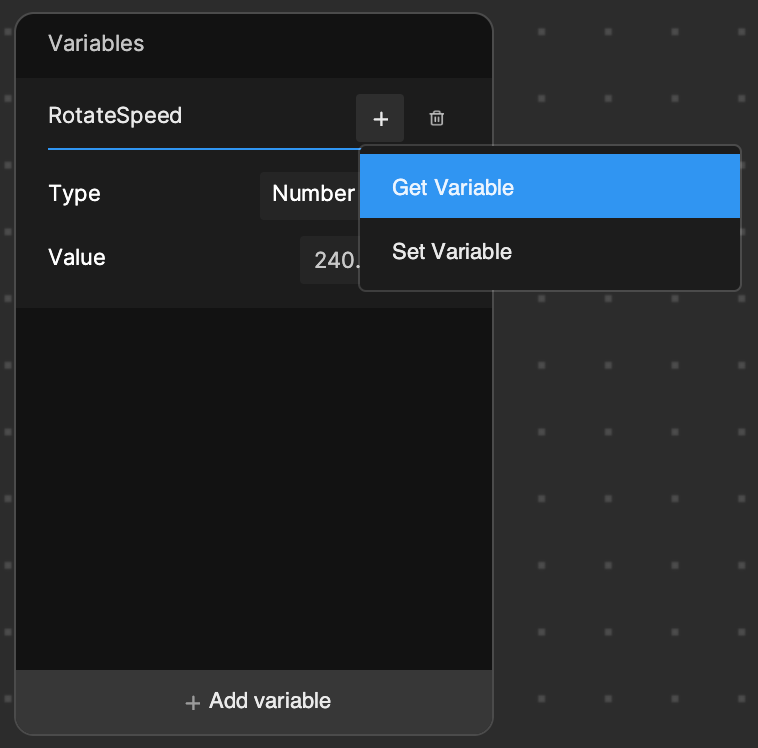get variable in visual scripting
