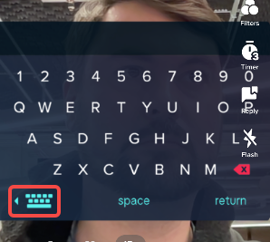image tap keyboard