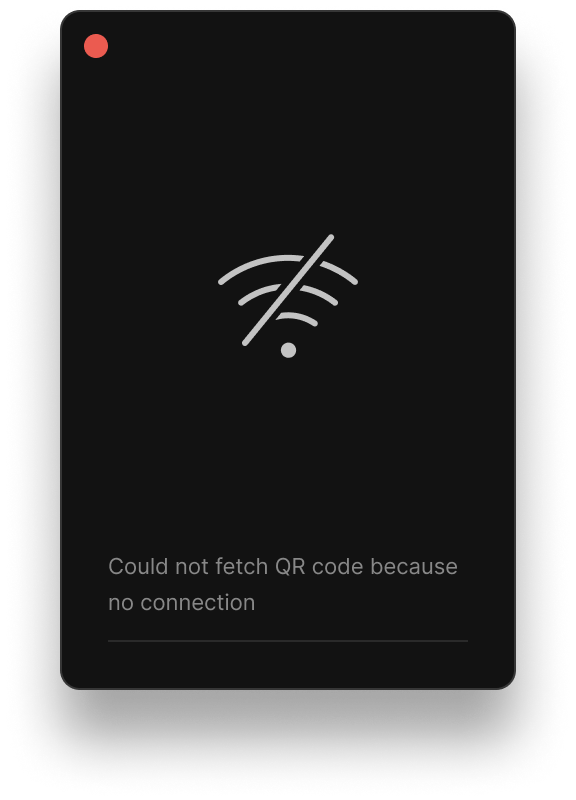 no wifi connection