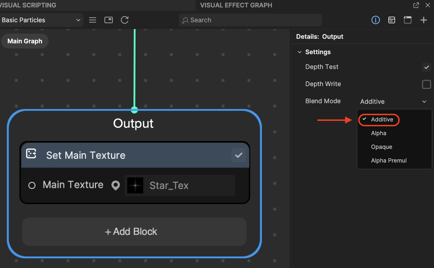 output additive