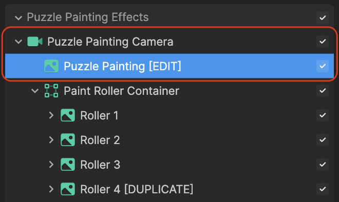 puzzle painting