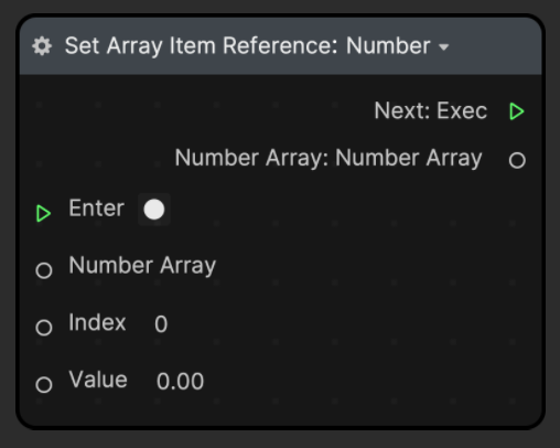 set array item reference