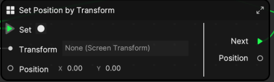 set position by transform