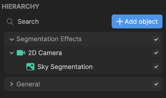 sky segmentation render group