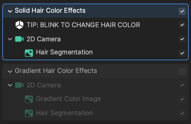 solid hair color effects