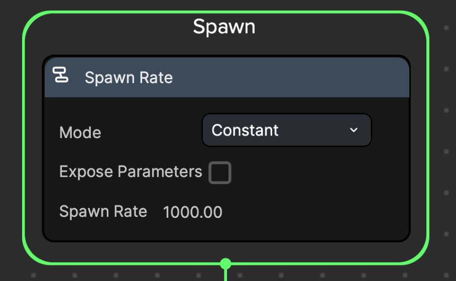 spawn logic get particle id