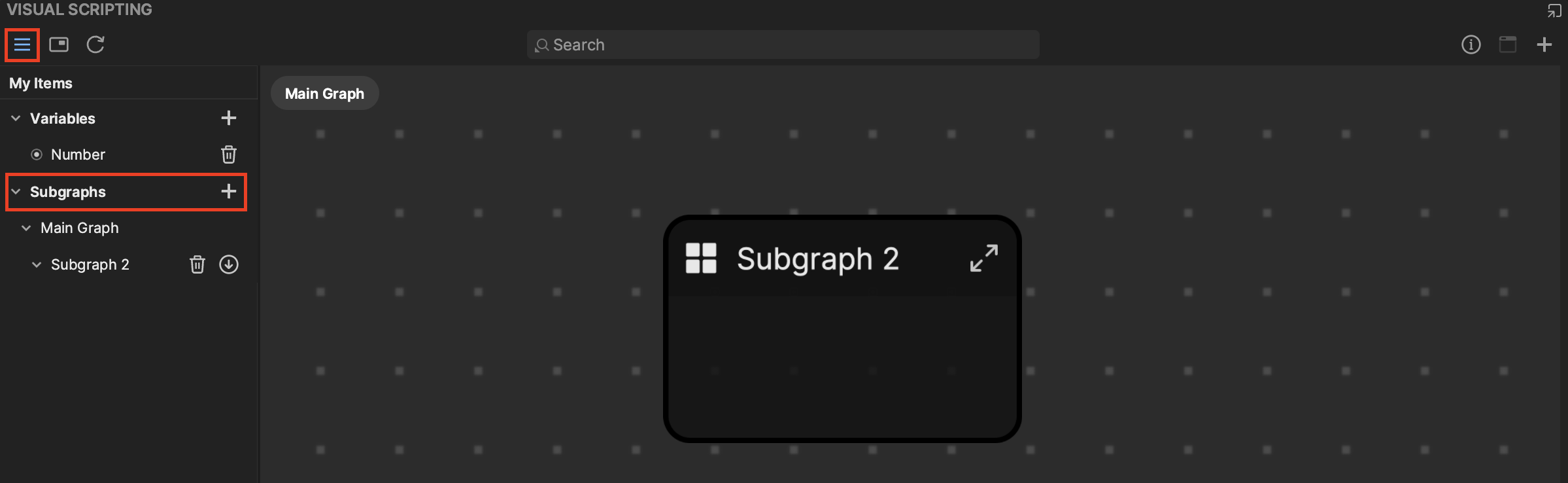 subgraphs in my items