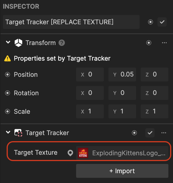 target tracker texture