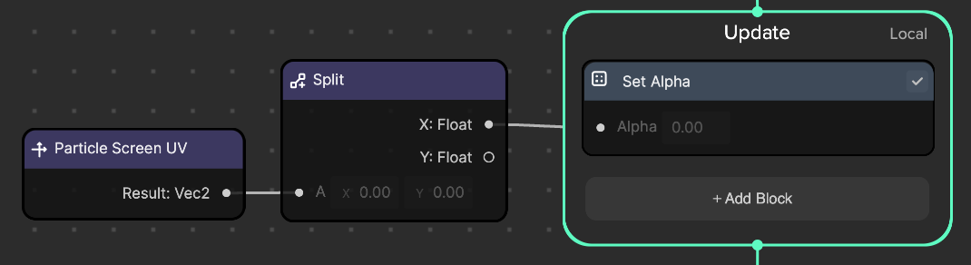 x coordinate update logic