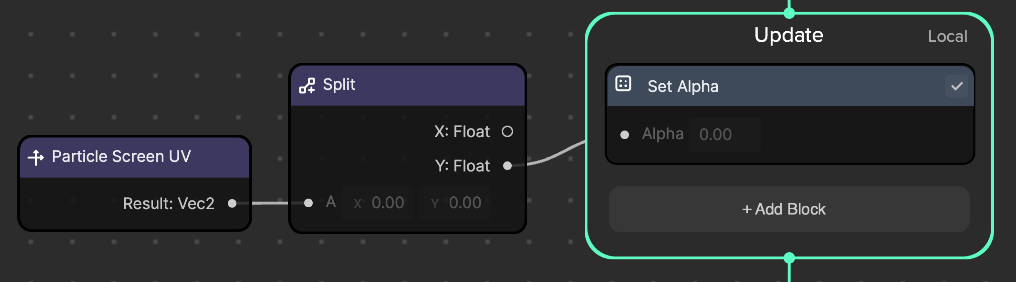 y coordinate update logic